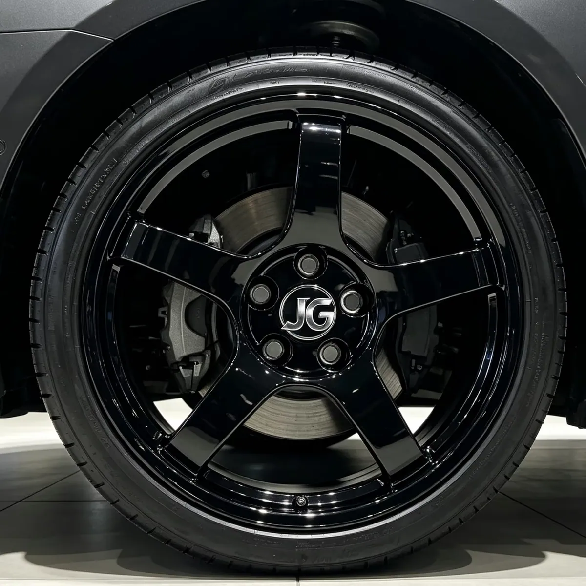 JG Glossy Black 5 Spoke Forged Alloy Wheel Rim 17 18 19 20 21 Inch 5x98 5x130 5x108mm Custom for BMW Honda Passenger Car forged wheel