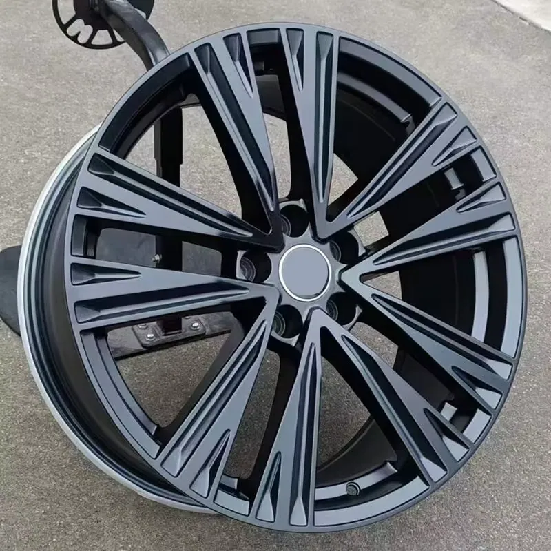 JG Gun Gray Machined Face Multi Spoke One-Piece Forged Alloy Wheels for Audi BMW Mercedes VW Luxury Sedan OEM Replacement Rims forged wheel
