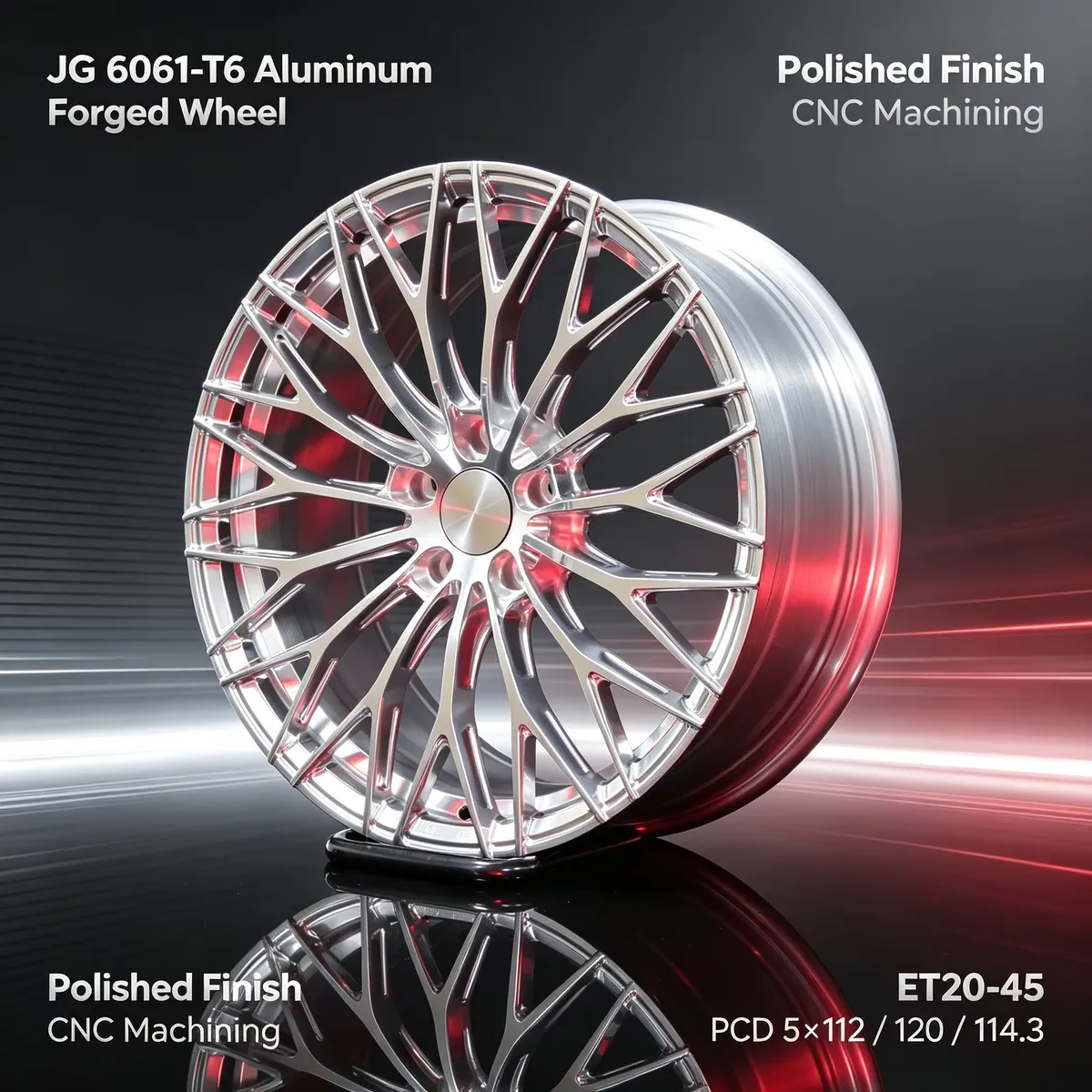 JG High Performance Lightweight New Forged Rims for 3/5 Series/Mercedes C/E Class/Audi A4/A6/Tesla Model 3/Y 8-Year Warranty forged wheel