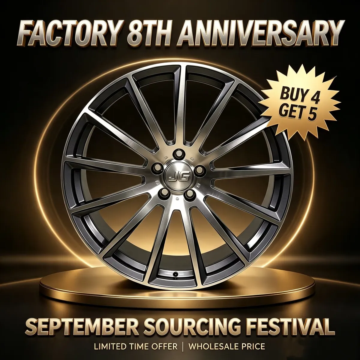 JG High Strength 45 Forged  21 Inch  5*112 Rims  Multi Spoke Passenger Car Wheels for BENZ BMW  Audi Buy 4 Get 5 forged wheel