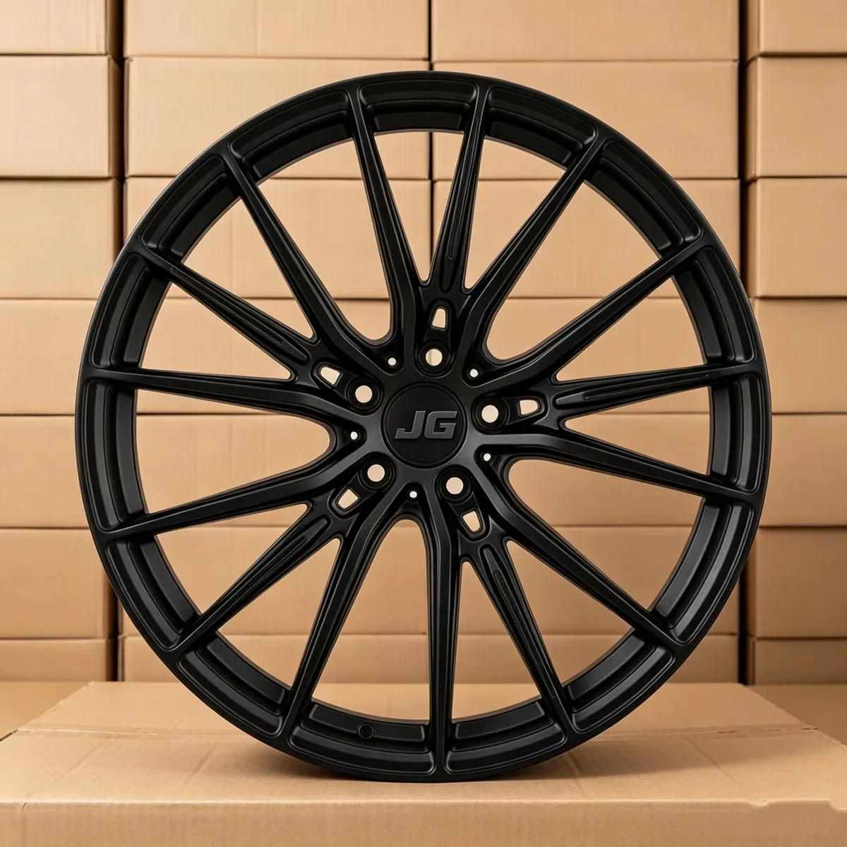 JG Matte Black Monoblock Forged Alloy Wheels 17-22 Inch 5x112 5x114.3 5x120 Rims for BMW Mercedes Audi Tesla Toyota Honda Ford forged wheel