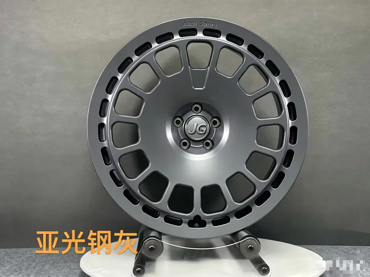 JG Matte Gunmetal Mesh Forged Wheel-rims17-22 Inch Concave Alloy Wheels 5x112 Forged Rims for Audi A4 A5 A6 A7 Q5 Q7 JWL VIA DOT forged wheel