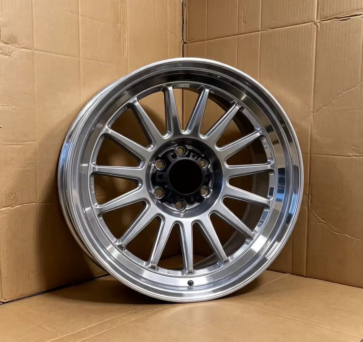 JG Matte Silver Machined Lip Multi Spoke Deep Concave JDM Forged Wheel for Universal JDM Performance Car EV Refit Upgrade forged wheel