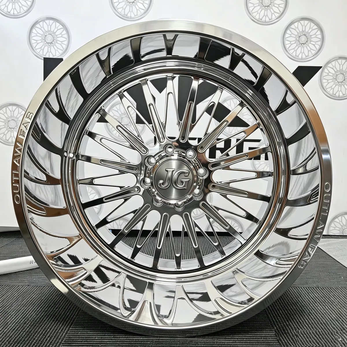 JG Monoblock Hollow Split 5 Spoke Forged Wheels Sport Alloy Rims for Daily Driving & Performance Tuning for American Pickup forged wheel