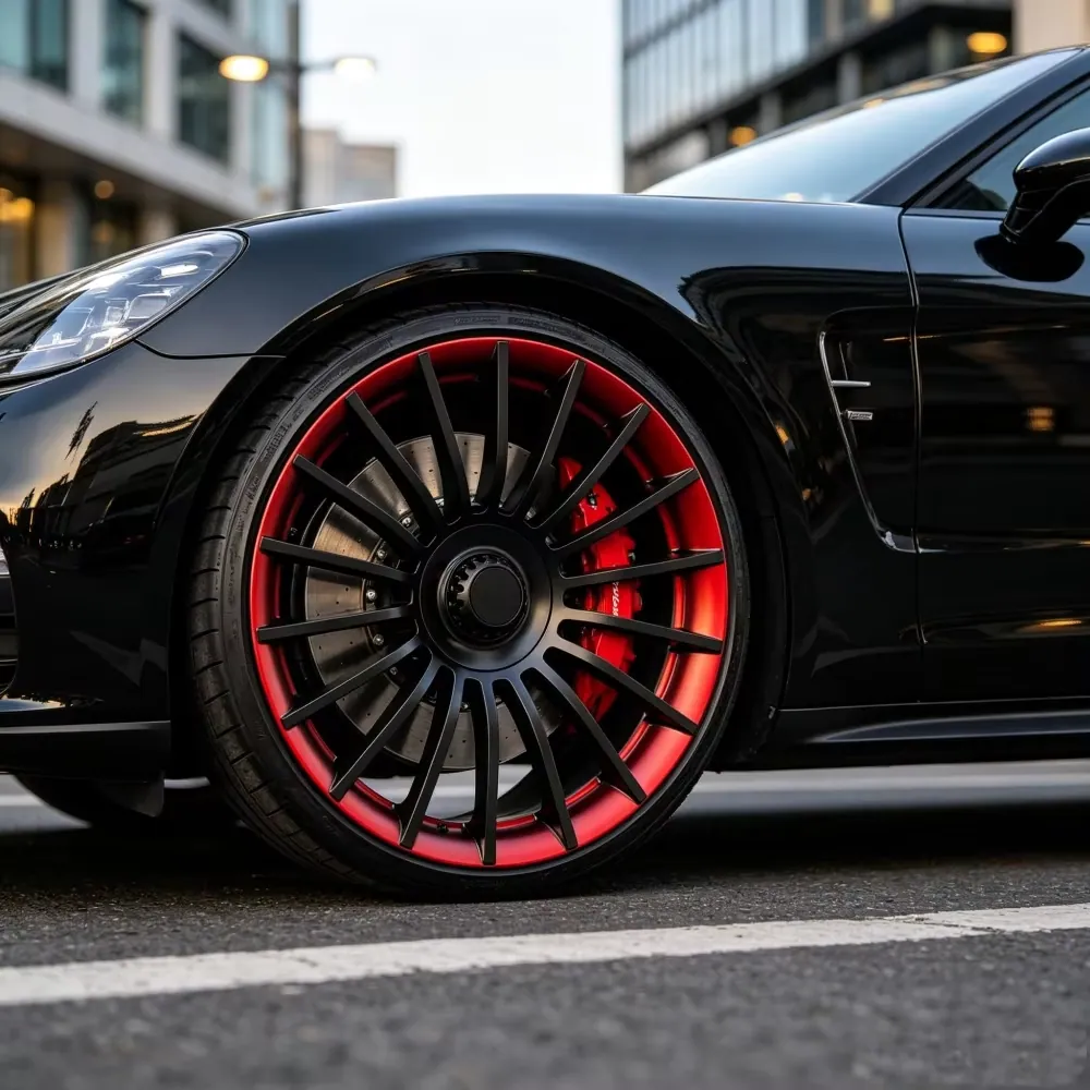 JG Multi-Spoke Racing Rims 17-24 Inch Custom Alloy  Forged Wheels Gloss Black Red Rim for Performance Aftermarket Upgrade forged wheel