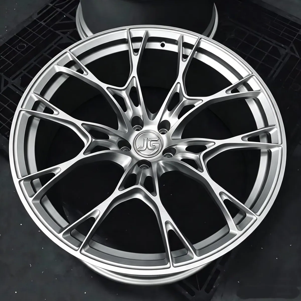 JG One Piece Forged Wheels 6061-T6 Aluminum Hollow Bird Nest Multi Spoke Full Machined Clear Coated Custom PCD ET CB forged wheel