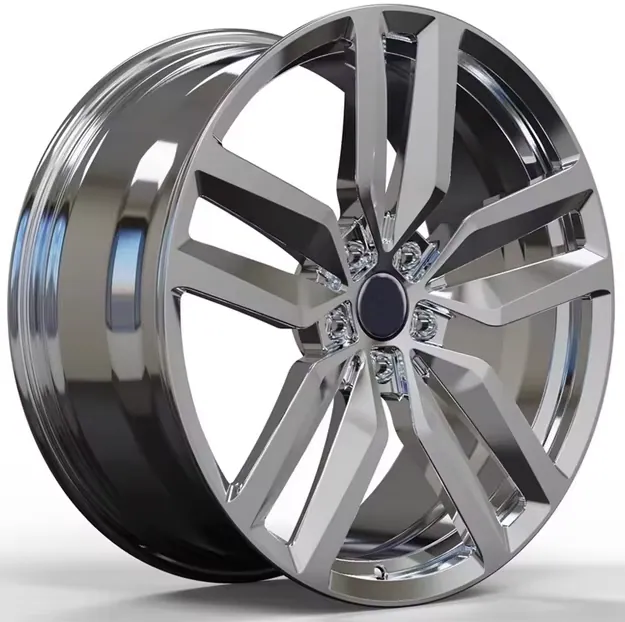 JG One-Piece Forged Alloy Wheels, Gloss Black Diamond Cut Multi Y Spoke Replacement Rims Fit BMW Audi Mercedes Sport Sedan forged wheel