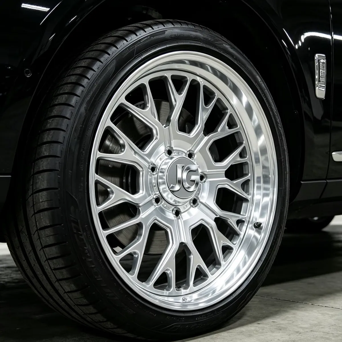 JG Polished Silver Forged Aluminum Wheels  6x98-165.1mm PCD 0-45mm ET Custom Off-Road Rims for Jeep Ford Dodge Pickup SUV Trucks forged wheel