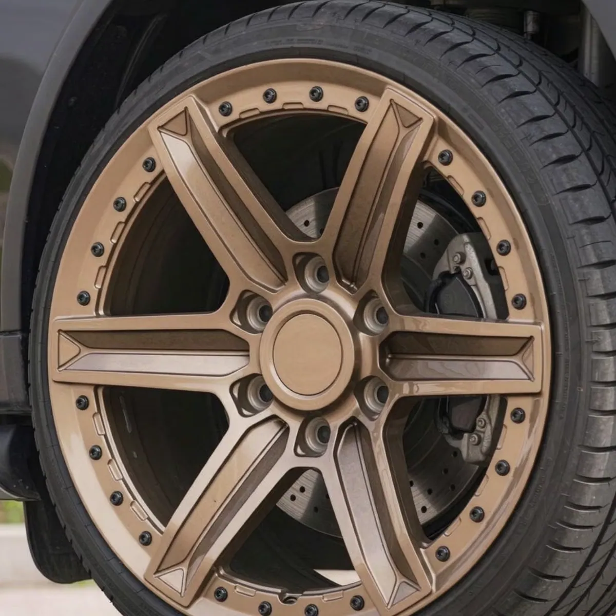 JG Two Piece Forged Off Road Alloy Wheels Bronze Width PCD 88to165.1mm ET25to45mm for Ford Jeep GMC SUV Truck Replacement Rims forged wheel