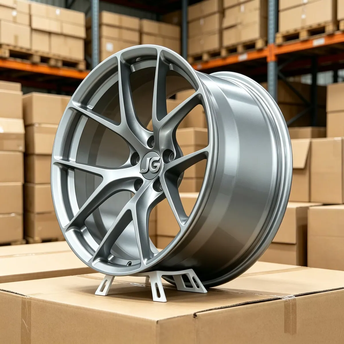 JG1 Piece Forged 17-22 Inch PCD 5x114.3 5x120 Silver Five Spoke Alloy Wheels Custom Rimsfor Tesla BYD Toyota BMW Mercedes Audi forged wheel