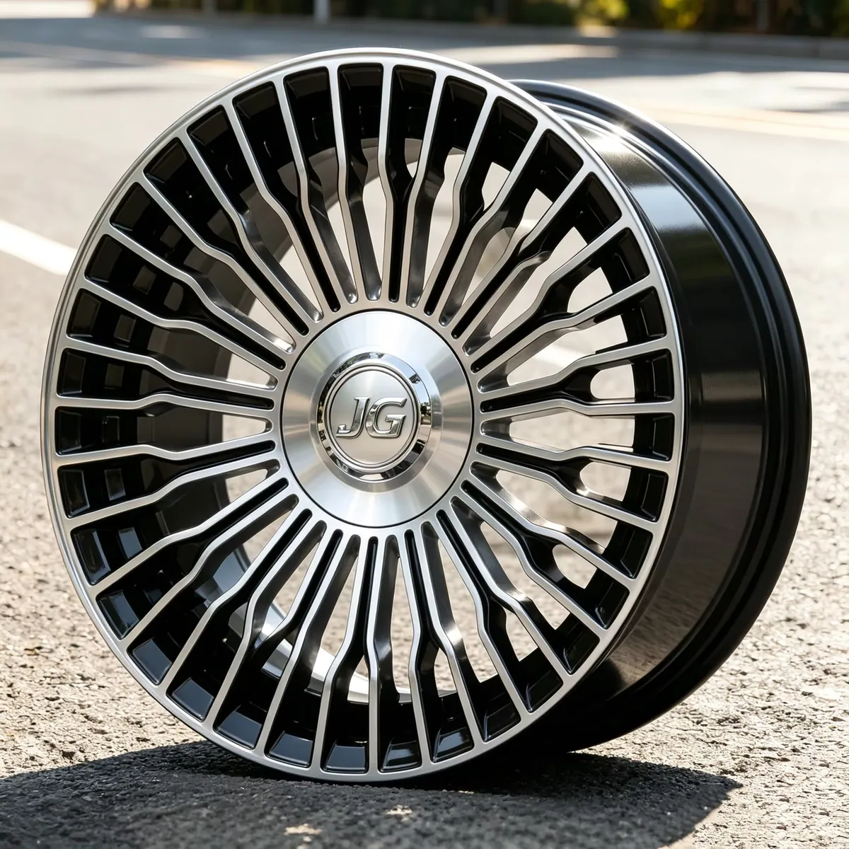 JG119010 High Strength Forged Wheel-rims Radiating Multi Spoke Concave Tubeless Car Wheels 17-22 Inch for Car Rental Fleets forged wheel