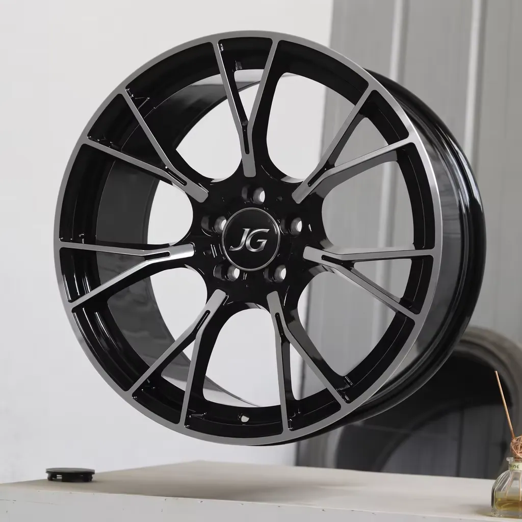 JG119016  Classic Sport Forged Wheels Gloss Black Hollow Split Machined Five Spoke  Alloy Rims 17-22 Inch 5x120 for BMW forged wheel