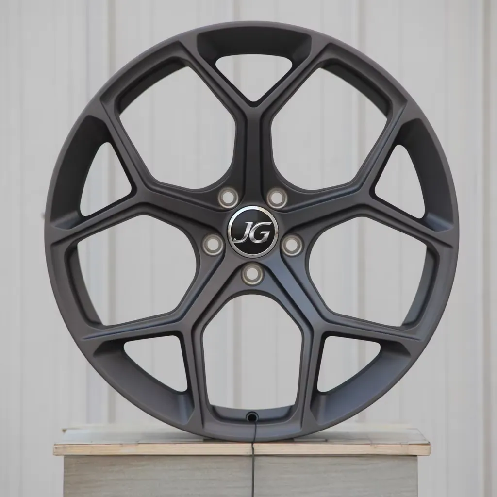 JG119020 Forged Wheels 19 20 21 Inch Matte Dark Grey One Piece  5 Y Spoke Sport Car Rims for Performance Sedan EV JWL VIA forged wheel