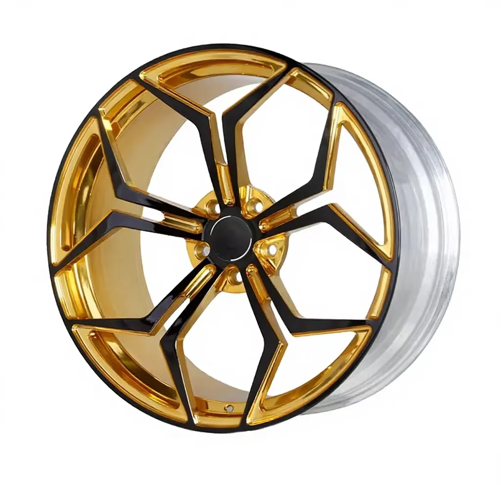 JIAGUAN Forged Mesh Design Heart-shaped 16inch 6.5j 4X100 ET35 Polished Aluminium Alloy Wheel Rose Red for Retrofit/Upgrade — JG forged wheel