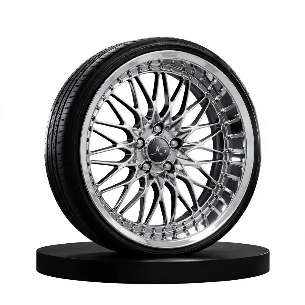 Two Piece Forged Alloy Wheels Polished Lip 5x114.3 Custom Alloy Wheels JG Custom Center Cap forged wheel